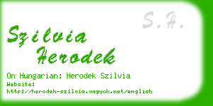 szilvia herodek business card